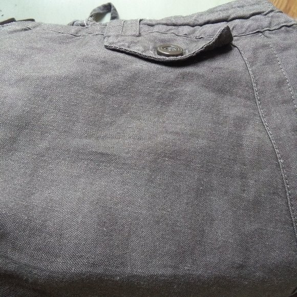 Charcoal Linen Shorts - Picture 3 of 3